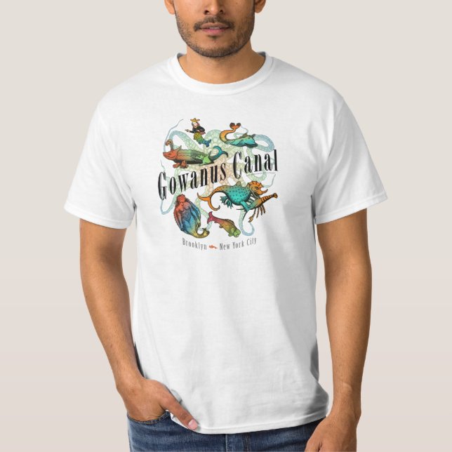 Gowanus kanal, Brooklyn, NY Tee Shirt (Framsida)