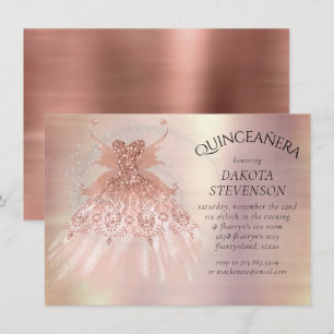 Gown Fairy Vinge Ro Guld   Terracotta Coral Sheen Inbjudningar