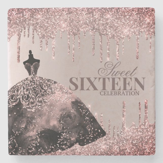 Gown Glitter Spark Drips, Sverige, 16 Celebr, ro Stenunderlägg (Framsidan)