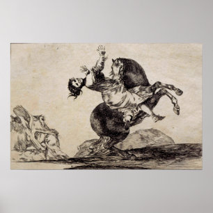 Goya - Abducting Horse 1823 Poster