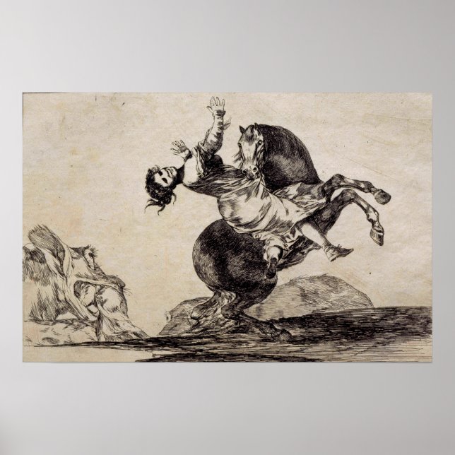 Goya - Abducting Horse 1823 Poster (Framsidan)