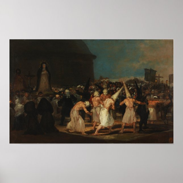 Goya - Beafering of Flagellants (Beatings) 1812 Poster (Framsidan)