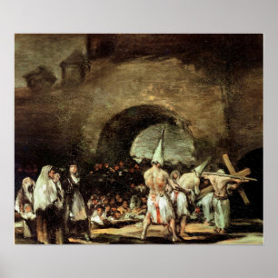 Goya - Beafering of Flagellants (Beatings) 1813 Poster
