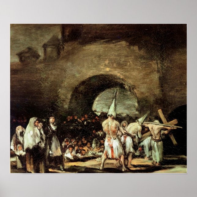 Goya - Beafering of Flagellants (Beatings) 1813 Poster (Framsidan)
