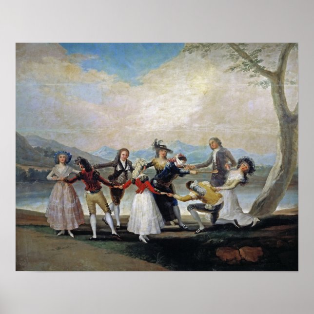 Goya - Blind mans buffets 1788 Poster (Framsidan)