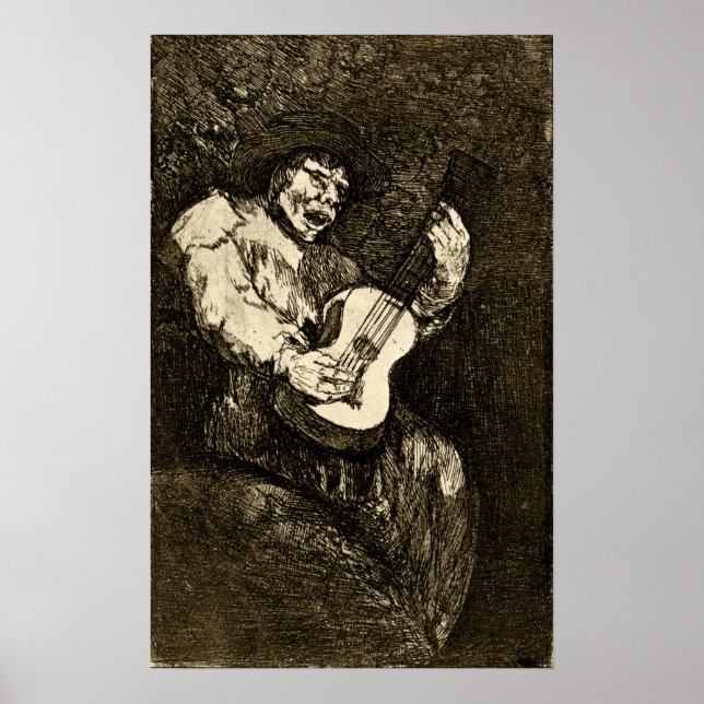 Goya - Blind sångare 1820 Poster (Framsidan)