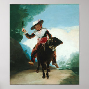 Goya - Boy on Ram Poster