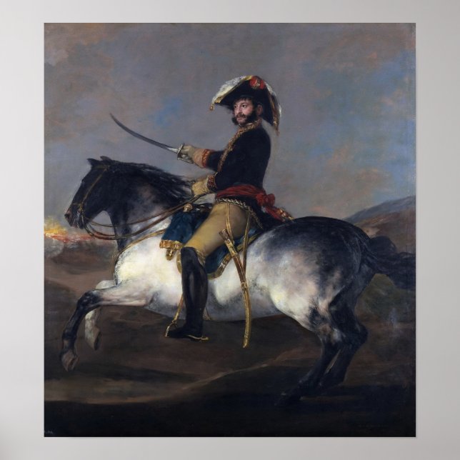 Goya - Conscious Porträtt of General Palafox 1814 Poster (Framsidan)