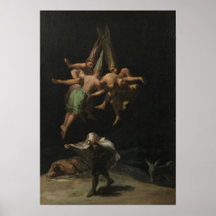 Goya - flygning av kyrkor 1787 poster