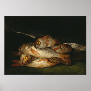 Goya - fortfarande liv med Golden Beam 1812 Poster