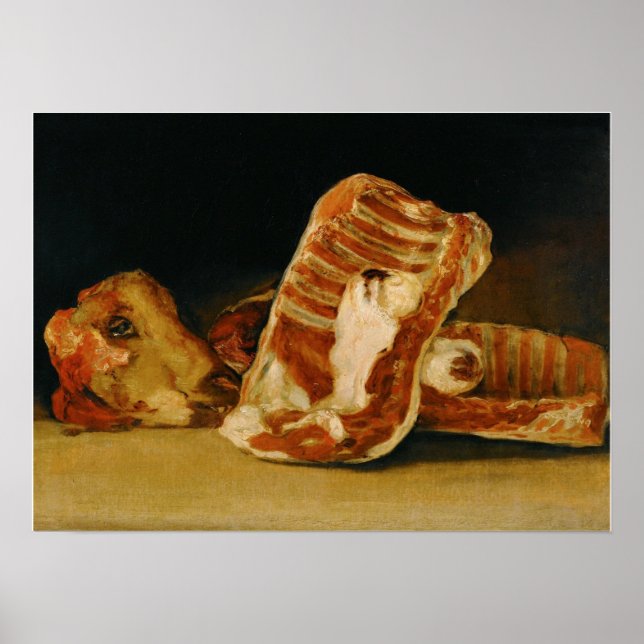 Goya - fortfarande liv med Ram 1810 Poster (Framsidan)