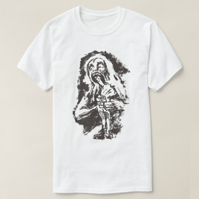 GOYA Halloween Literary Saturn som hyllar sin son  T Shirt (Design framsida)