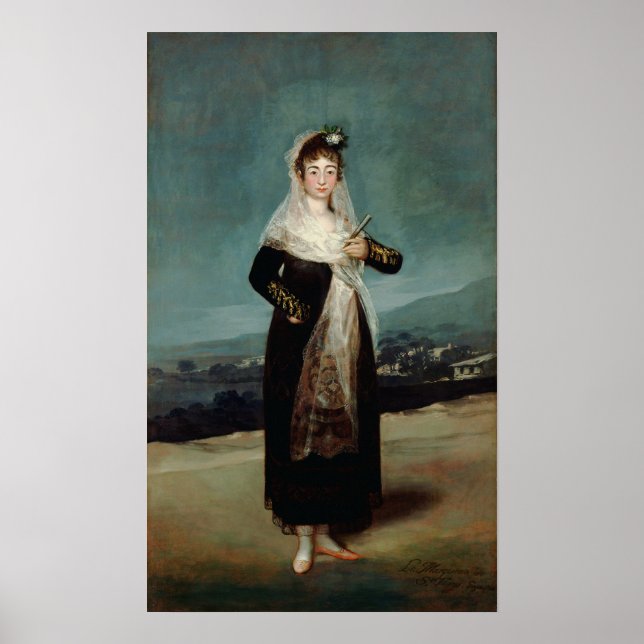 Goya - Marquise of Santiago 1804 Poster (Framsidan)