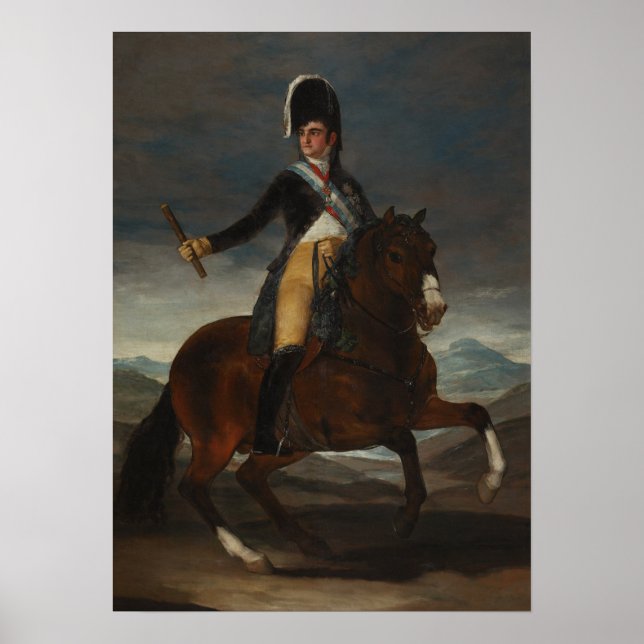 Goya - medveten porträtt av kung Fernando VII Poster (Framsidan)