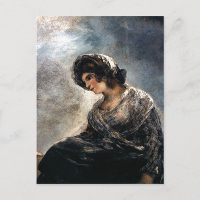 Goya, Milkmaid of Bordeaux 182527 Oil on canva Vykort (Framsida)