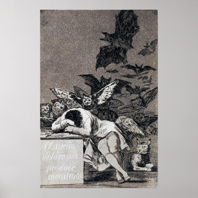 Goya - Reason ger monster 1799 Poster (Framsidan)