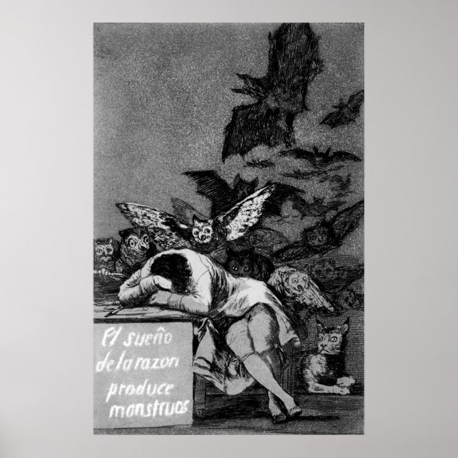 Goya Reason-vilan ger monster Poster (Framsidan)