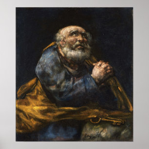 Goya - Repentant Saint Peter 1824 Poster