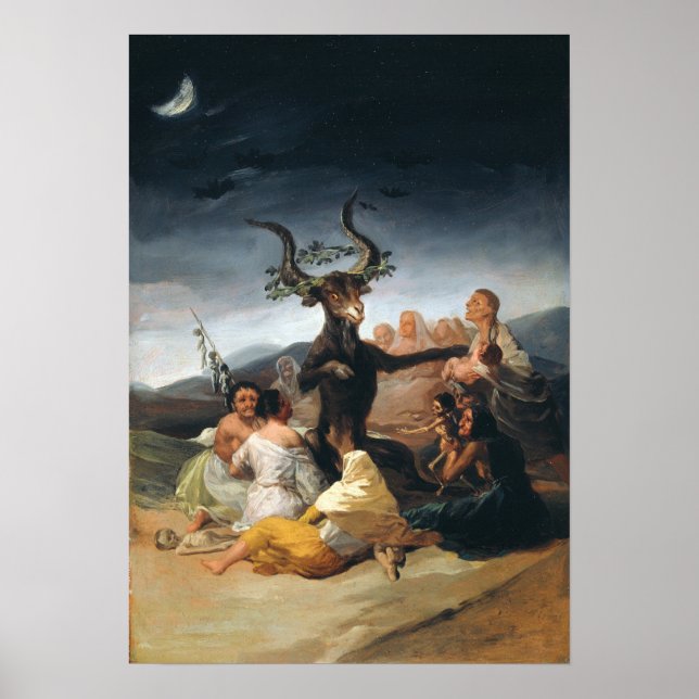 Goya - Shabbat of Witches 1797 Poster (Framsidan)