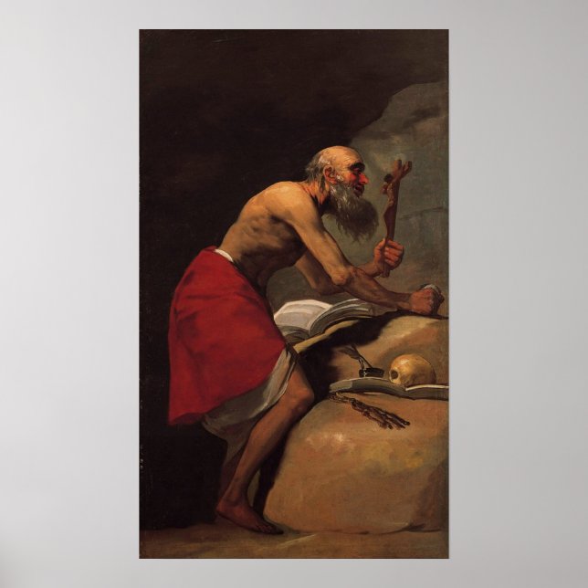 Goya - St. Jerome 1798 Poster (Framsidan)