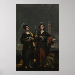 Goya - Sv. Husta och St. Rufina 1817 Poster