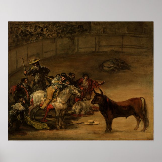 Goya - Tjurfäktning 1824 Poster (Framsidan)