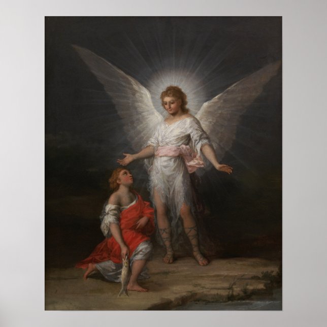 Goya - Tobiah och ängeln 1787 Poster (Framsidan)