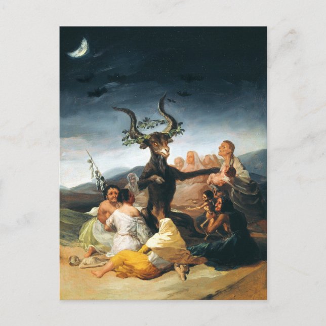 Goya Witches Sabbath Postcard Vykort (Framsida)