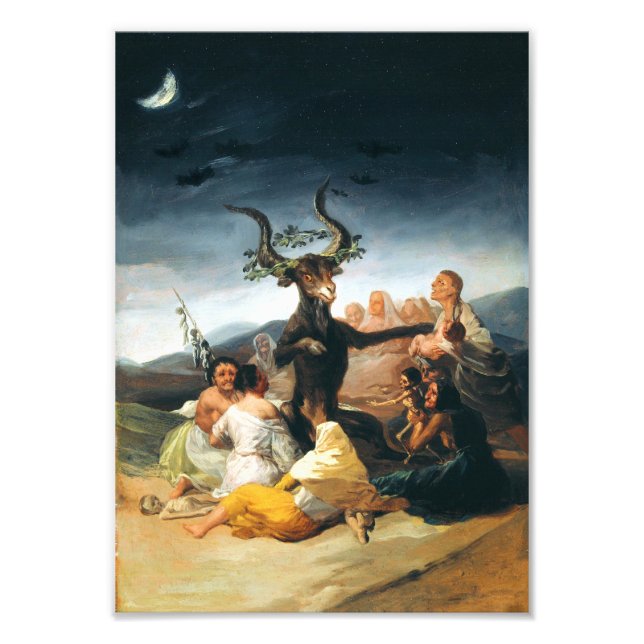 Goya Witches Sabbath Skriv ut Fototryck (Framsidan)