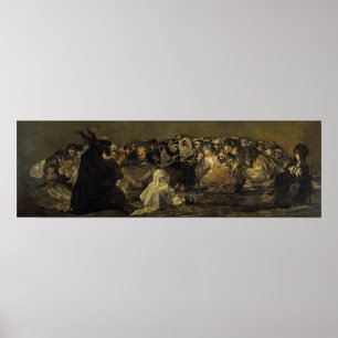 Goya - Witches' Sabbath Underbar he-Goat 1823 Poster