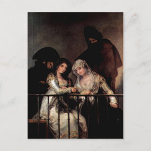 Goya y Lucientes, Francisco de Majas på Balcony Vykort