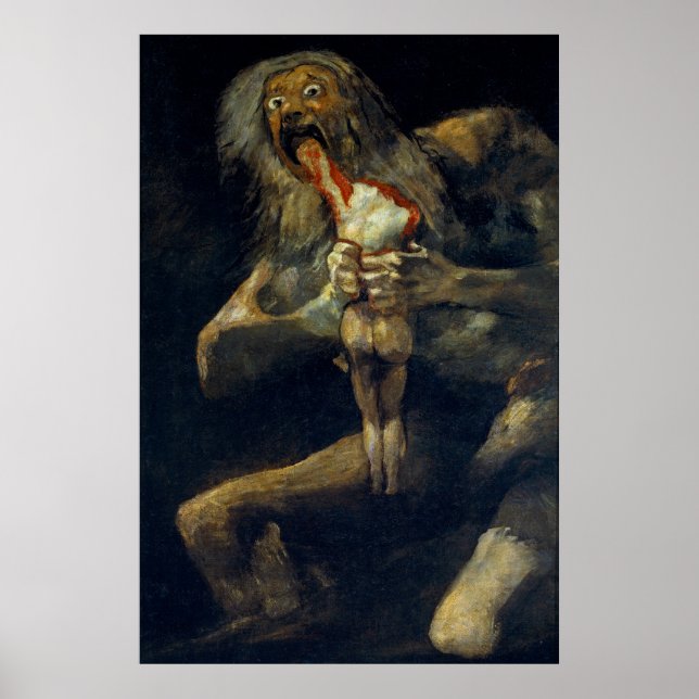 Goyas poster Saturn slukar sin son (Framsidan)