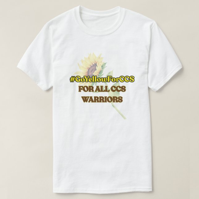 #GoYellowForCCS - All CCS Warriors Tshirt T Shirt (Design framsida)