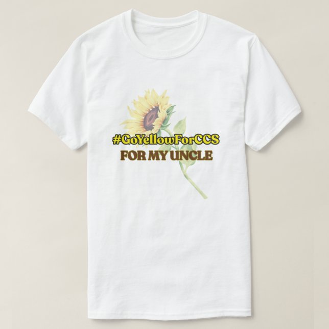 #GoYellowForCCS - farbror Tshirt T Shirt (Design framsida)