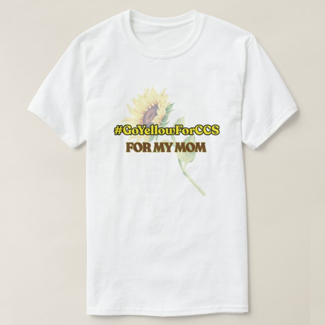 #GoYellowForCCS - Mamma T-shirt (Design framsida)