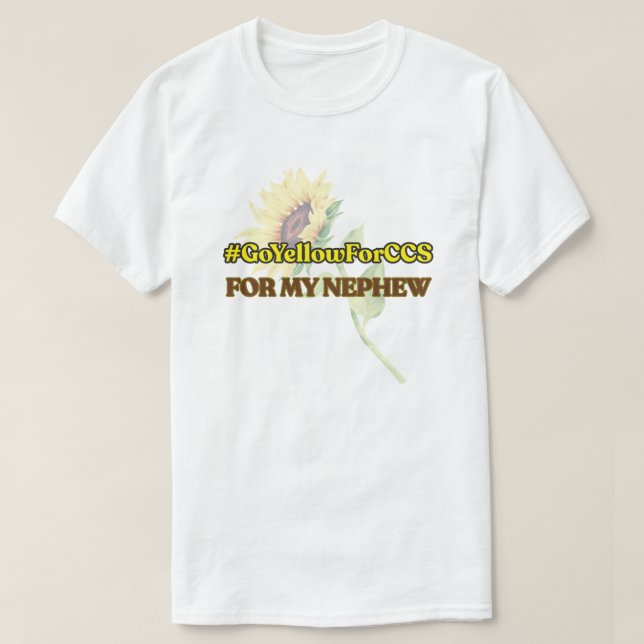 #GoYellowForCCS - Nephew Tshirt T Shirt (Design framsida)