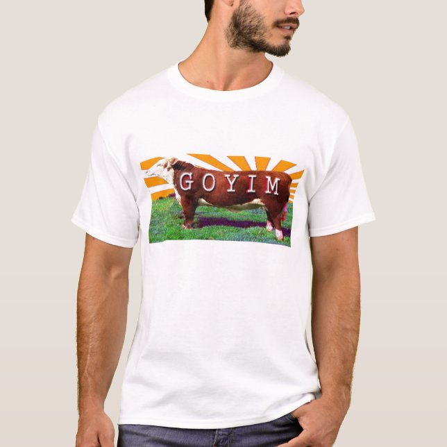 Goyim eller Goy T-Shirt Teeshirt (Framsida)