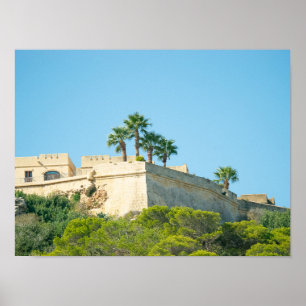 Gozo Citadella-höjder Poster