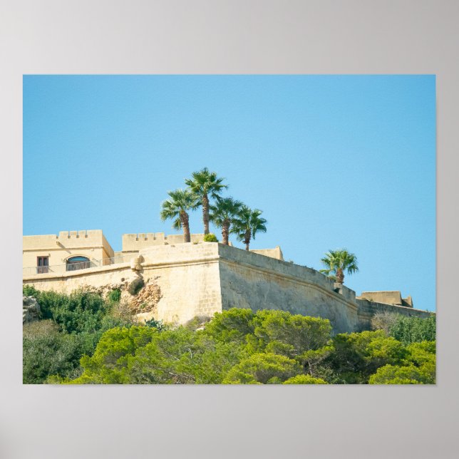 Gozo Citadella-höjder Poster (Framsidan)