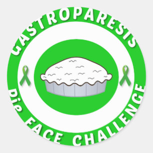 GP Ansikte Challenge Logotyp Stickers Runt Klistermärke