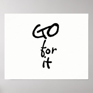 gp för fet typografi, svart och vitt poster