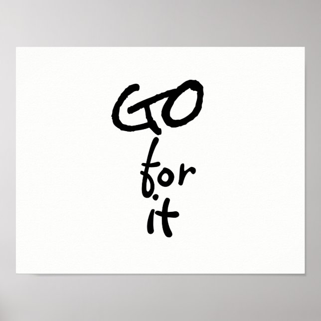 gp för fet typografi, svart och vitt poster (Framsidan)