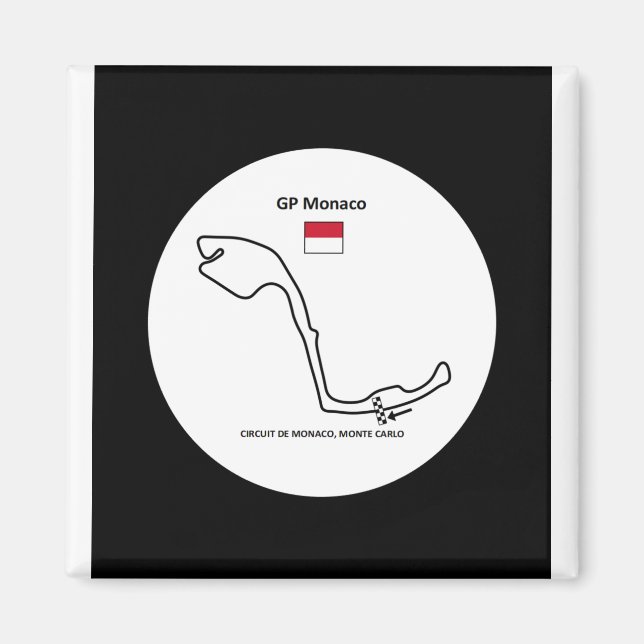 GP Monaco Monte Carlo Magnet (Framsidan)