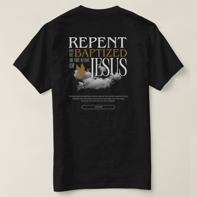 GPC Baptism T-Shirt (Design baksida)