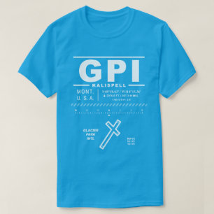 GPI för Glacier Park Internationell flygplats T Shirt