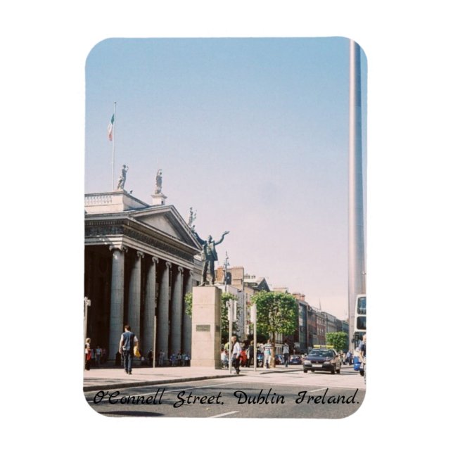 GPO O'Connell St. Dublin City Ireland Magnet (Vertikal)