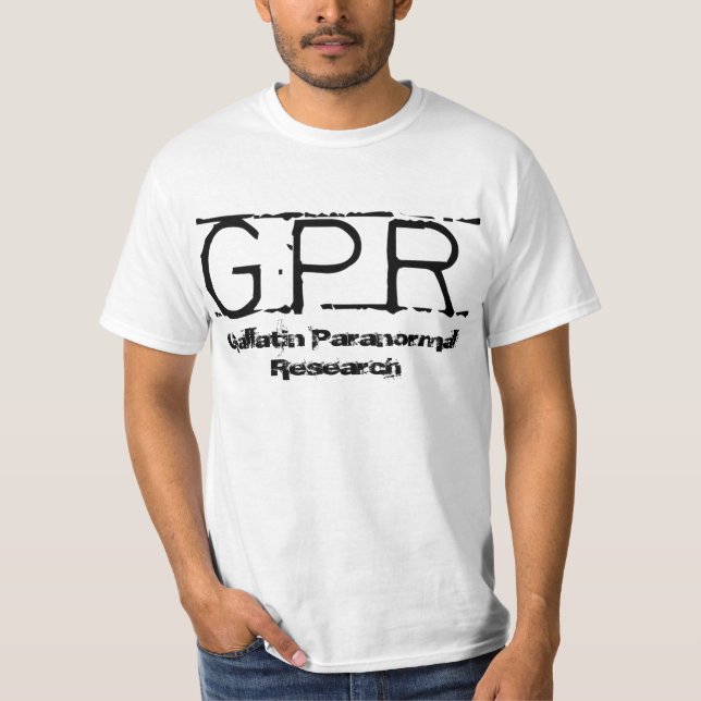 GPR-logotypvit Tee (Framsida)