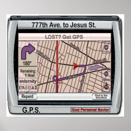 GPS God Personal Savior Poster