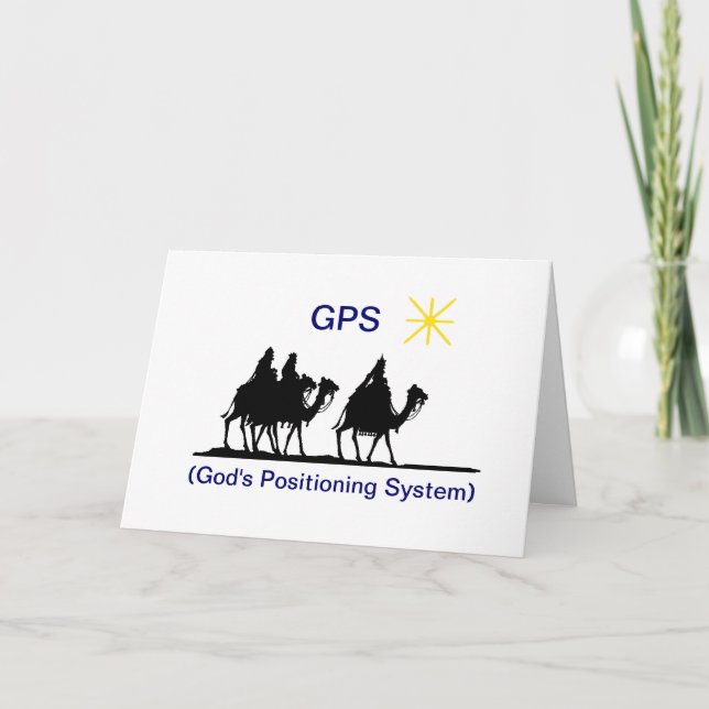 GPS-julhälsningskort Helgkort (Framsida)