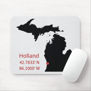 GPS-koordinater för Holland Michigan Musmatta